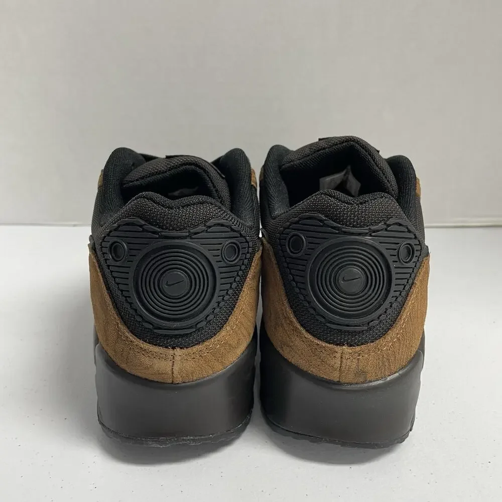Nike Air Max 90 Premium Light British Tan Velvet Brown IQ0283 281 Size 10.5 Men
